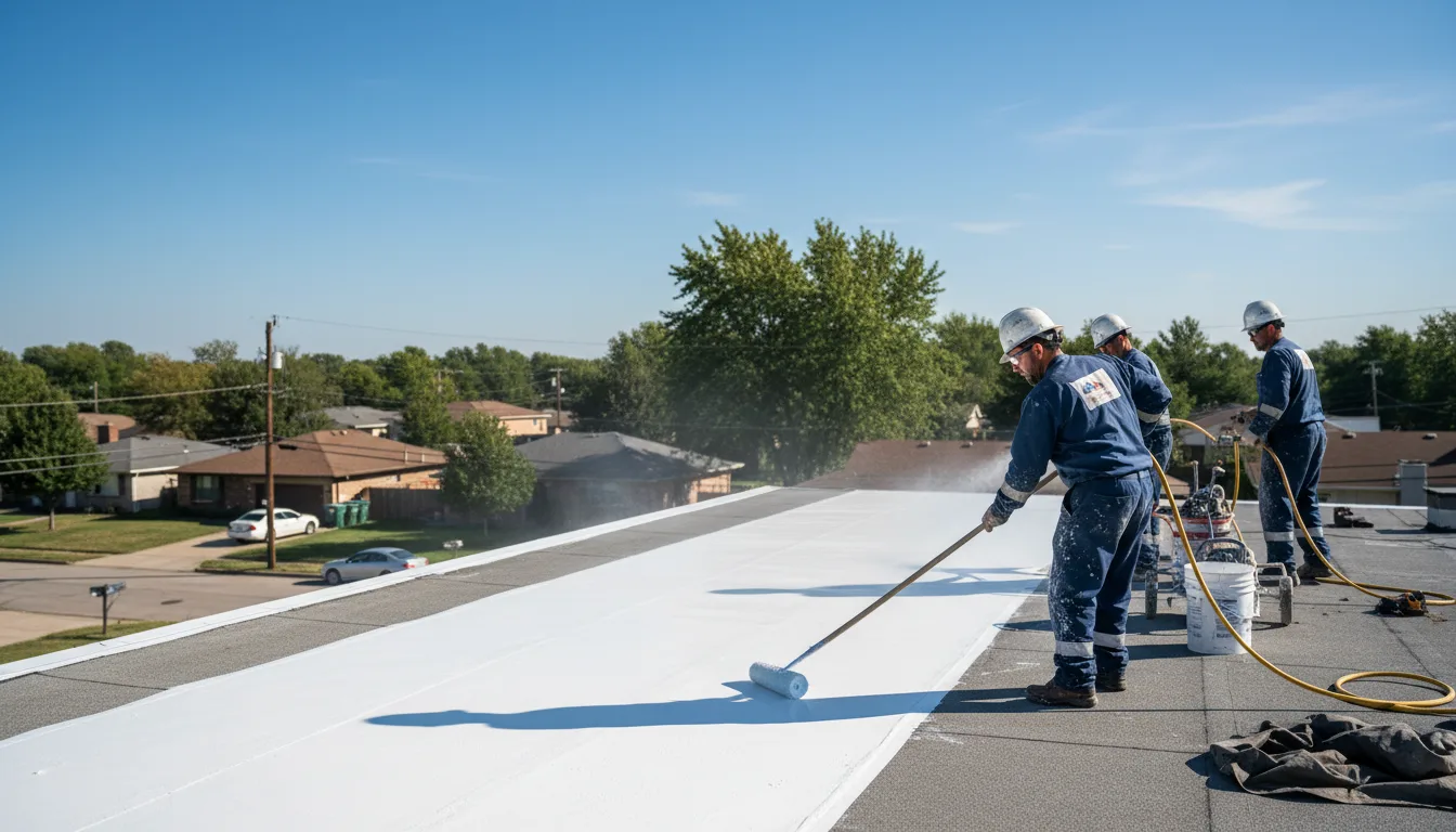 Commercial roof coating in Corning, AR near me